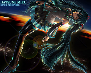 Hatsune Miku, sexy, blue eyes, cute, blue hair, girl, vocaloid, long hair, anime, twintails HD wallpaper