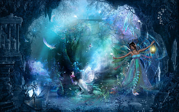 FAIRY FANTASY, FOREST, FAIRIES, FEMALE, FANTASY HD wallpaper