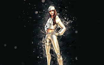 MVP Hangtime, , white neon lights, Fortnite Battle Royale, Fortnite characters, MVP Hangtime Skin, Fortnite, MVP Hangtime Fortnite HD wallpaper