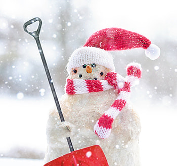 Winter, snowman, holiday HD wallpaper