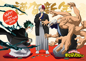 Anime, My Hero Academia, Izuku Midoriya, Shoto Todoroki, Mezo Shoji HD wallpaper