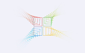 Microsoft linear logo, , creative, gray backgrounds, Microsoft logo, Windows 11 logo, brands, Microsoft, Windows 11 HD wallpaper