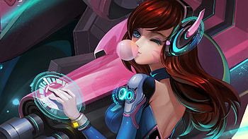 Dva Overwatch Artwork 4, dva-overwatch, overwatch, games, artwork HD wallpaper