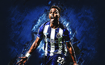 Wendell, FC Porto, Brazilian soccer player, blue stone background, football, grunge art, Portugal, Wendell Nascimento Borges HD wallpaper