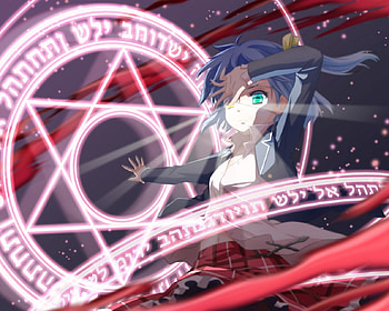Takanashi Rikka, glow, cute, mad, sinister, short hair, sparks, female, sexy, magic, eyepatch, hot, girl, magical girl, anime girl, anime, fantasy, light, angry HD wallpaper