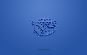 Leeds Rhinos, creative 3D logo, red background, British rugby club, 3d emblem, Super League Europe, West Yorkshire, England, 3d art, rugby, Leeds Rhinos 3d logo HD wallpaper