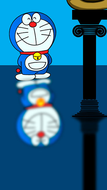 Doraemon, standing HD phone wallpaper