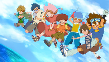 digimon, blue, sky, beautiful HD wallpaper