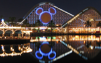 disneyland park, night, mouse, mickey, disneyland HD wallpaper