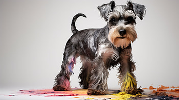 Artistic Schnauzer Dog, dog, Animal, schnauzer HD wallpaper