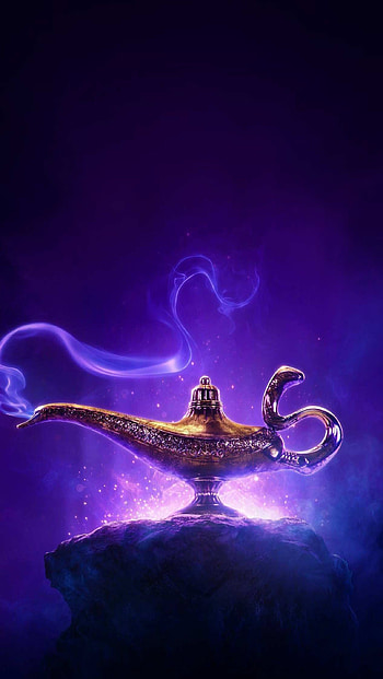 Genie, Top Aladdin backgrounds, Disney, Animation HD phone wallpaper