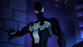 The Symbiote Spider Man , spiderman, superheroes, artist, artwork, digital-art, artstation HD wallpaper