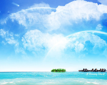 Maldives, sea, sky, nature, moon HD wallpaper