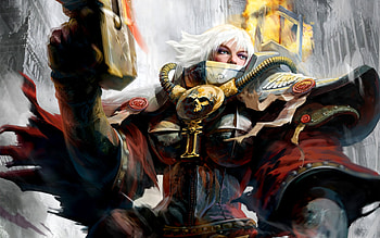 Fantasy, art, warrior, female HD wallpaper