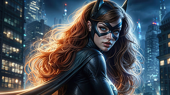 Defender Of Earth Batgirl, batgirl, superheroes, artwork, art, ai, digital-art, deviantart HD wallpaper