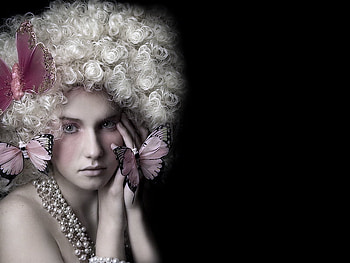 Ornaments, sweet, pretty, light, romantic, look, she, woman, female HD wallpaper