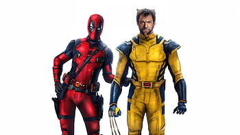 Deadpool And Wolverine While Waiting For Assistance, deadpool-and-wolverine, deadpool-3, wolverine, deadpool, 2024-movies, movies, superheroes, poster HD wallpaper