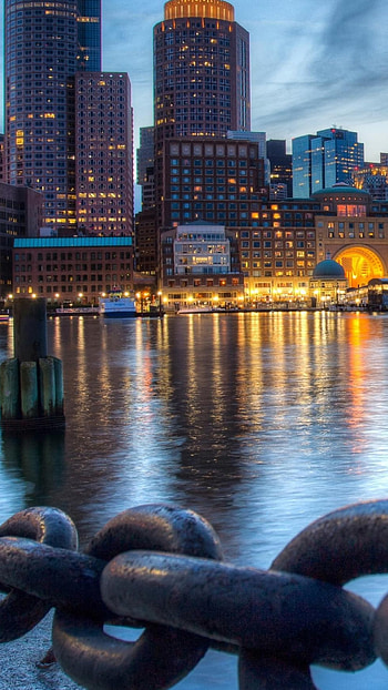 Massachusetts Travels, Boston skyline, Urban charm, Vibrant atmosphere HD phone wallpaper