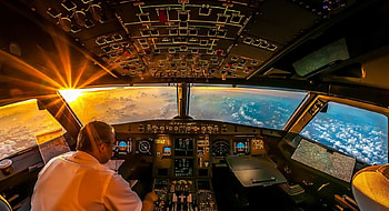 A wonderful view of the Earth from the Cockpit, plane, earth, wonderful, amazing HD wallpaper
