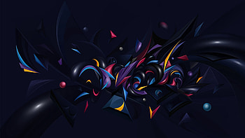 Abstract, Multicolored, Motley, Form, Shadow, Forms, Connections, Connection HD wallpaper