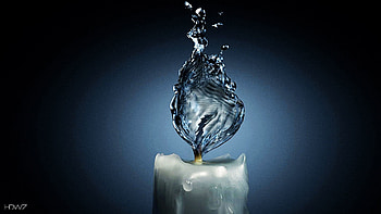 water flame abstract background HD wallpaper