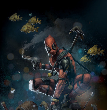 Deadpool, artwork, x-men, 2018 HD phone wallpaper