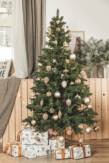Holidays, New Year, Decorations, Christmas, Christmas Tree, Presents, Gifts, Boxes HD phone wallpaper