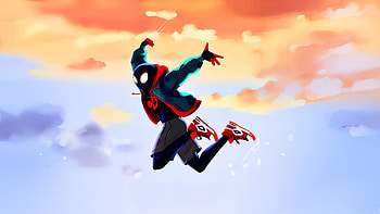 Miles Morales Neon Velocity, spiderman, miles-morales, superheroes, artwork, art, digital-art, ai HD wallpaper