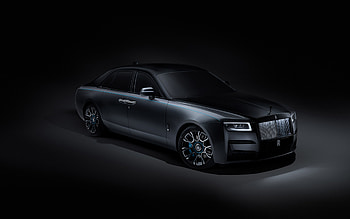 2022, Rolls-Royce Black Badge Ghost, , luxury black sedan, Ghost special versions, new black Ghost, British cars, Rolls-Royce HD wallpaper