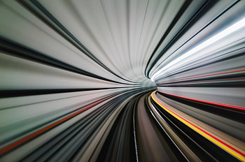 Tunnel, abstract, motion blur HD wallpaper