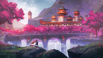 Celestial-Palace, Celestial, Palace, CG, Fantasy HD wallpaper
