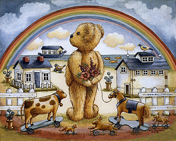 Drawing, , Toy, Teddy Bear HD wallpaper