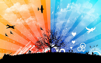 Nature, Sky, Vector, Stripes, Streaks, Plane, Airplane HD wallpaper