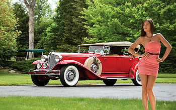 1931 Chrysler Imperial and Caprice, 1931, model, cars, brunette, imperial, caprice, dress HD wallpaper