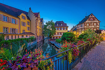 Colmar-France, Colmar, France, House, flower HD wallpaper