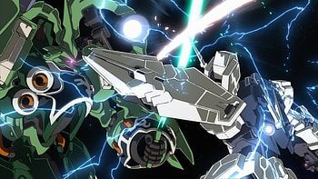 Kshatriya Versus Gundam Unicorn HD wallpaper