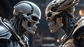Terminator, skeleton, skull, bones, Terminator, alien HD wallpaper