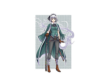 Anime girl, Youmu Konpaku, Touhou HD wallpaper