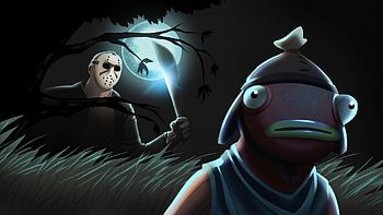 Fortnite : Moonlit Fishstick vs. Masked Slasher, video game, Fortnite HD wallpaper