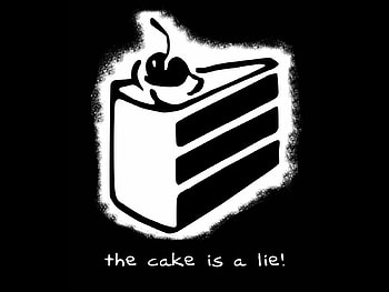 Portal - The Cake is a LIE, portal, the cake is a lie, glados, cake HD wallpaper