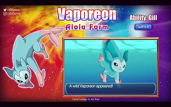 Pokemon Sun And Moon Vaporeon Alola Form for Mobile HD wallpaper