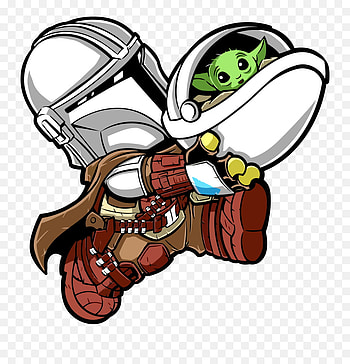 The Mandalorian U0026 Baby Yoda Star Wars - Mandalorian Baby Yoda Chibi Png, Mandalorian Png - transparent png HD phone wallpaper