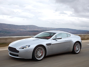 Auto, Aston Martin, Cars, Side View, Speed, 2005, Silver, V8, Vantage HD wallpaper