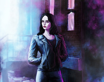 Jessica Jones In Defenders Artwork, the-defenders, tv-shows, artwork, deviantart, artist, jessica-jones HD wallpaper