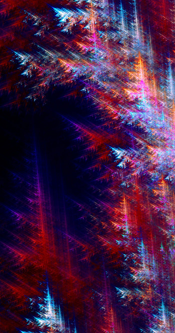 Fractal, colorful, blur, digital art HD phone wallpaper