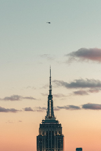 Sky, Architecture, Clouds, Building, Miscellanea, Miscellaneous, Tower, Helicopter HD phone wallpaper