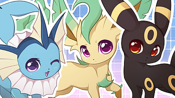 Chibi Eeveelutions | chibi pokemon eevee evolutions by . HD wallpaper