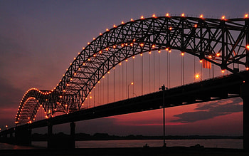 Cities, Lights, Bridge, Construction, Evening HD wallpaper