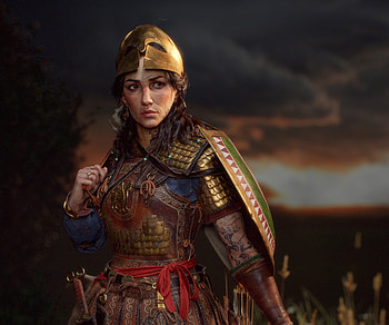 Farewell to the steppe, fantasy, woman warrior HD wallpaper