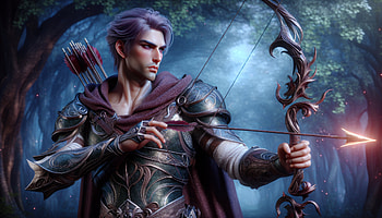 Majestic Archer - Ultra, fantasy, archer, elf, bow and arrow, armor HD wallpaper